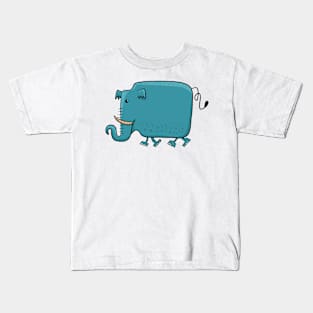 cute elephant t-shirt design Kids T-Shirt